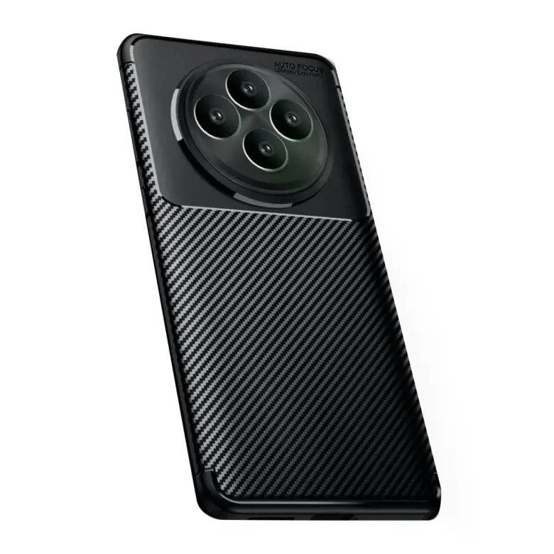 Oppo Reno 11 Fs Kılıf Auto Focus Karbon Kapak - Siyah