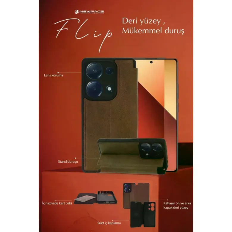 Oppo Reno 11f Kılıf Flip Cover - Koyu Yeşil