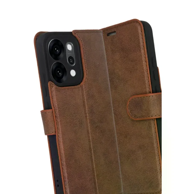 Oppo Reno 14 Trend S Plus Kapaklı Kılıf - Taba