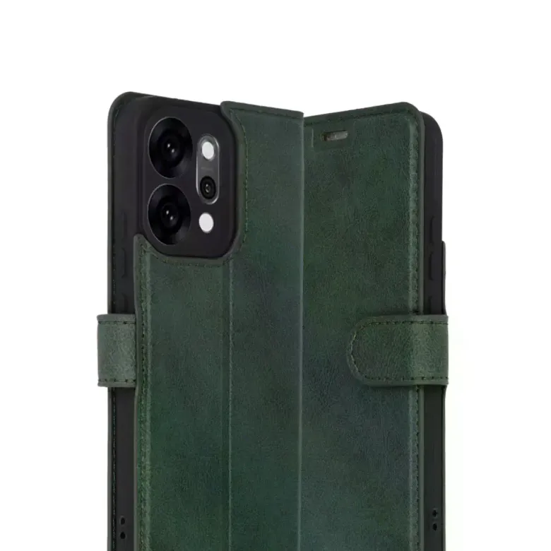 Oppo Reno 14 Trend S Plus Kapaklı Kılıf - Yeşil