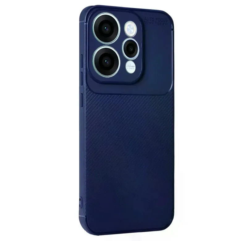 Oppo Reno 15 Auto Focus Karbon Kapak - Lacivert