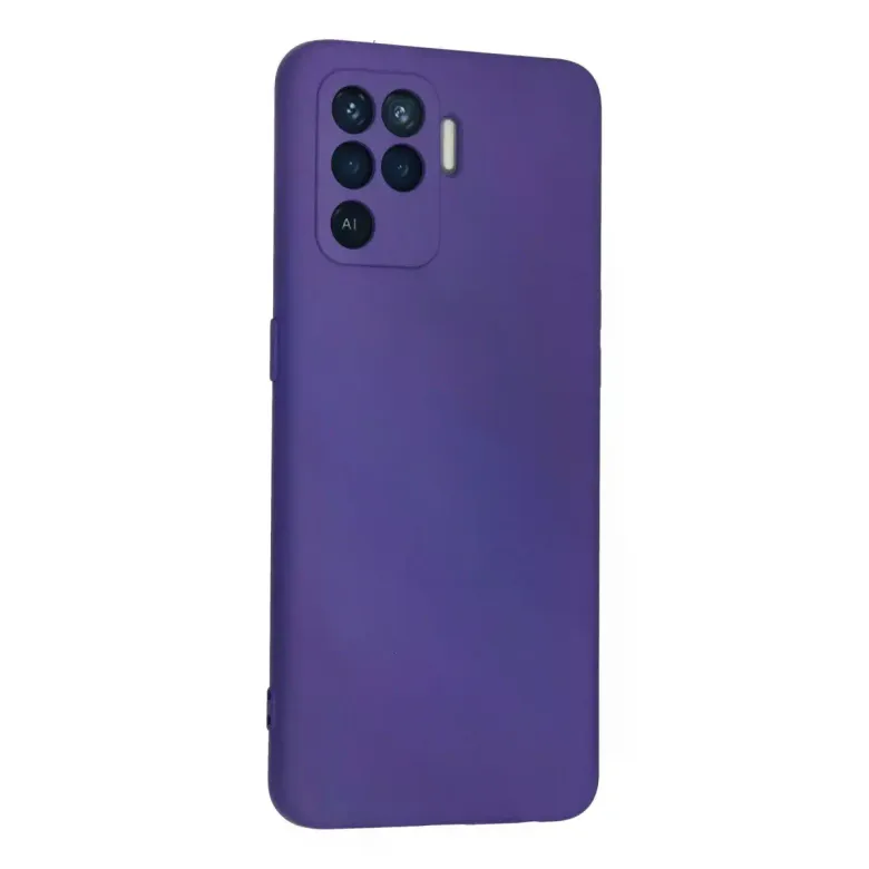 Oppo Reno 5 Lite Kılıf Nano içi Kadife Silikon - Mor