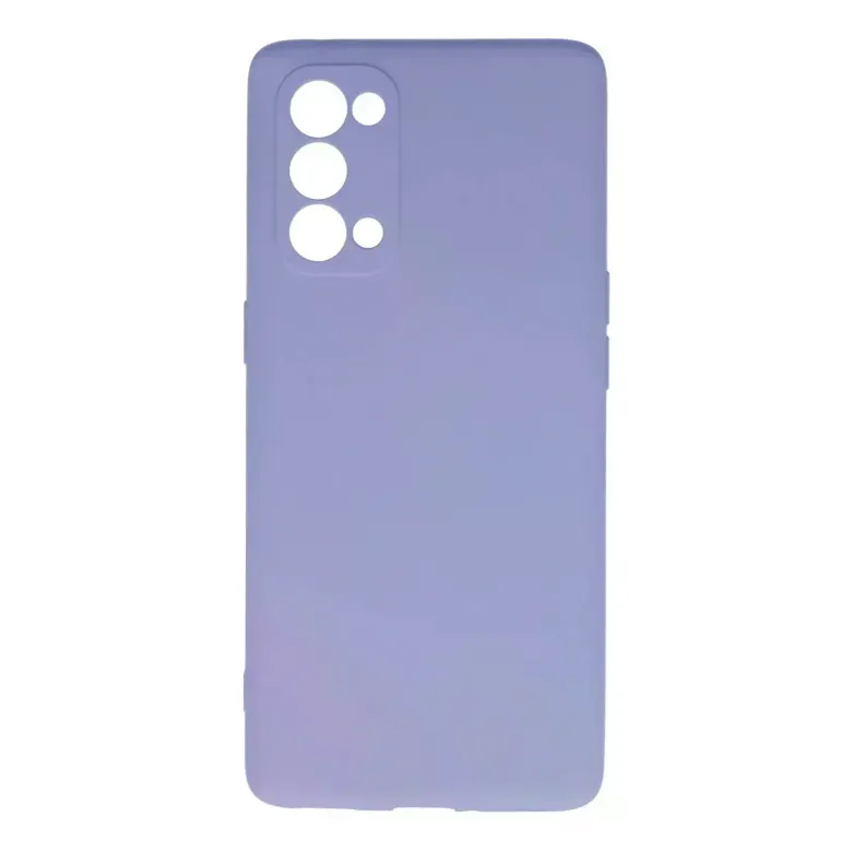 Oppo Reno 5 Pro Kılıf Nano içi Kadife Silikon - Lila