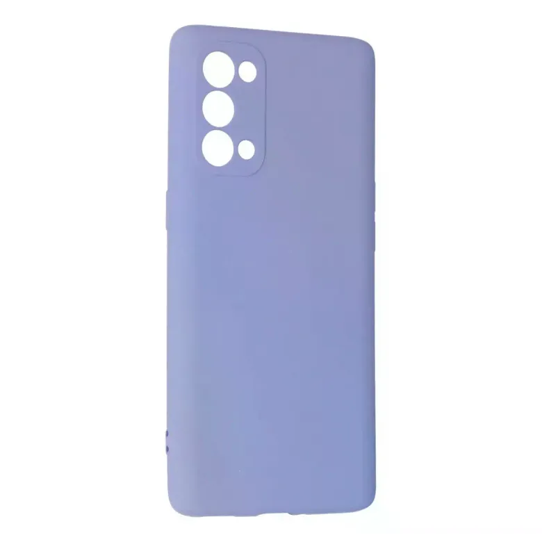 Oppo Reno 5 Pro Kılıf Nano içi Kadife Silikon - Lila