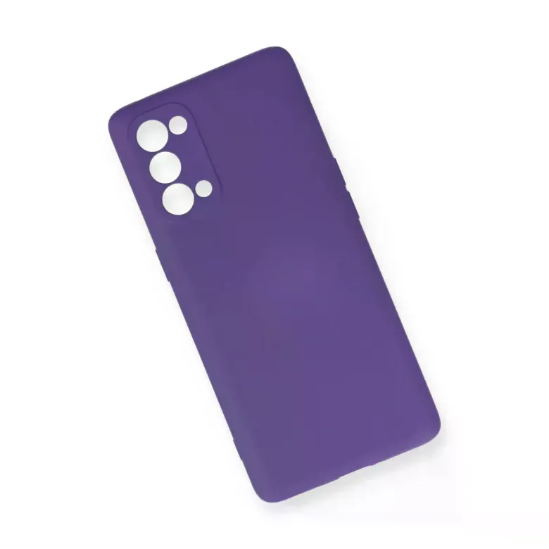 Oppo Reno 5 Pro Kılıf Nano içi Kadife Silikon - Mor