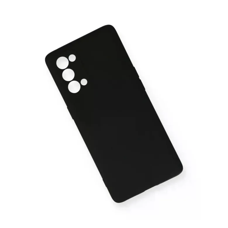 Oppo Reno 5 Pro Kılıf Nano içi Kadife Silikon - Siyah