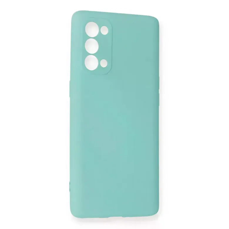 Oppo Reno 5 Pro Kılıf Nano içi Kadife Silikon - Turkuaz