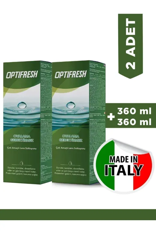 OPTIFRESH MK.OF.2X360 Lens Solüsyonu 360Ml + 360Ml 2 Adet