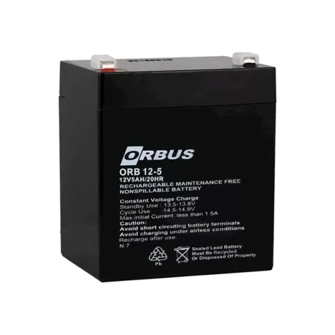 Orbus Orb12-5 12 Volt 5 Amper Kuru Akü (90x70x101 Mm)