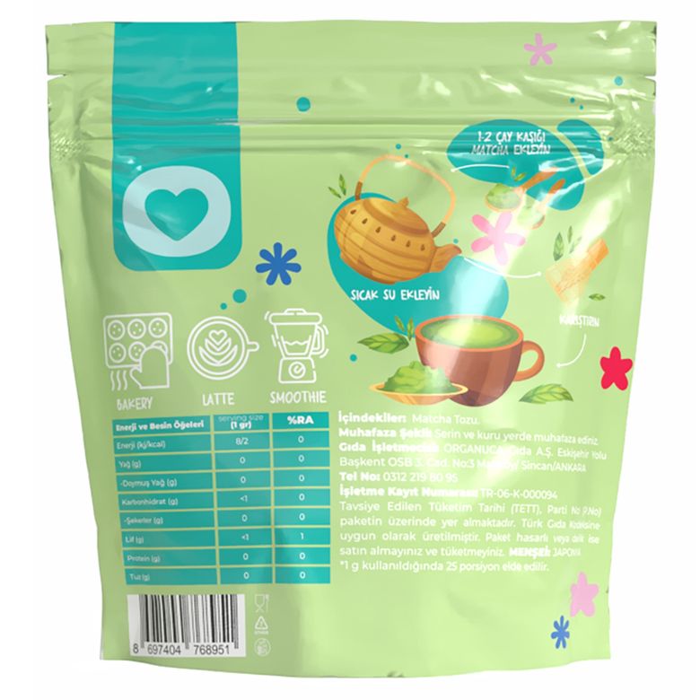 organuca88989 Organuca Matcha Tozu 25 G