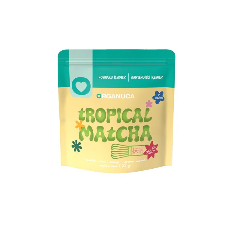 organuca98899 Organuca Hindistan Cevizi + Ananas + Mango Aromalı Matcha Tozu 25 G