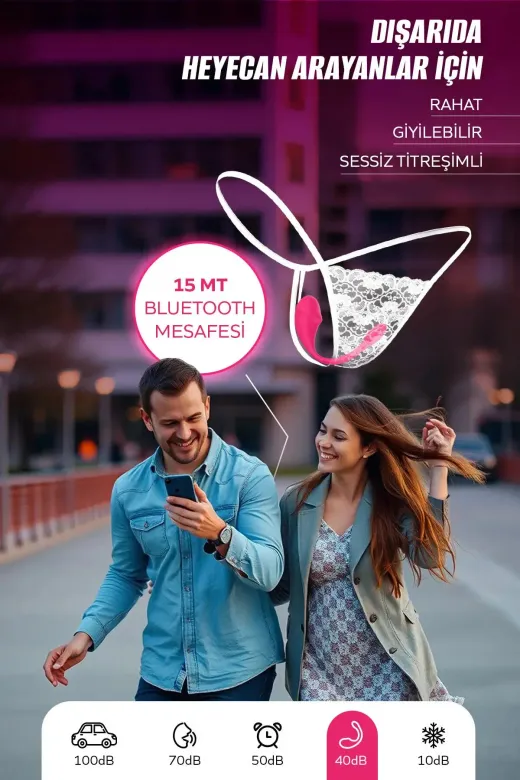 orgazmsepeti OSVIBSILPNK180000 Telefon Kontrollü 10 Modlu Yumurta Vibratör – Akıllı Uygulama Destekli