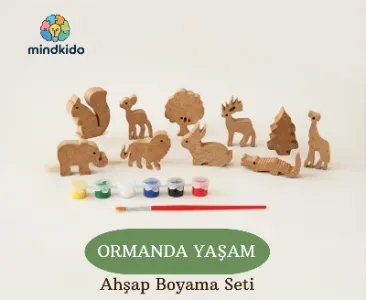 ORMANDA YAŞAM Temalı Ahşap Boyama Seti