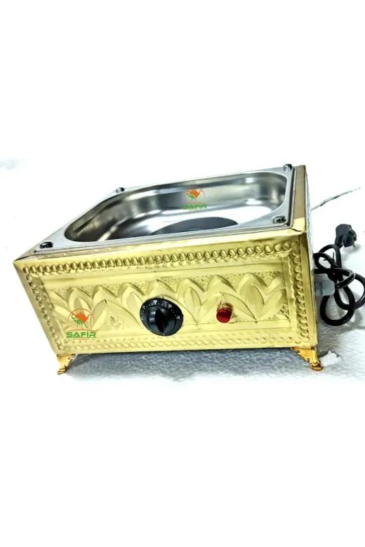 ORTA BOY KUMDA KAHVE MAKİNESİ Bakır Kumda Kahve Makinesi Orta Boy 35X28 Cm Bakır Kumda Kahve Sarı Bakır Renk Safir Kumda Kahve