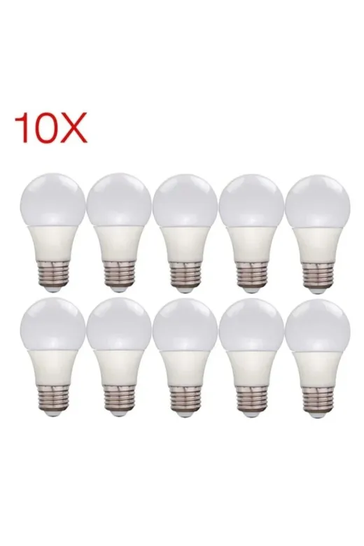Osaka Light 12w 3000k 10 lu 10'lu Paket 12W = 90W Eşdeğer 3000 Kelvin Gün Işığı Sarı Işık A60 970 Lümen Led Ampul