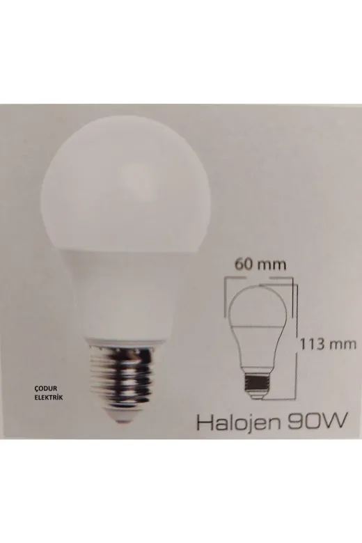 Osaka Light 12w 3000k 5 li 5'li Paket 12W = 90W Eşdeğer 3000 Kelvin Gün Işığı Açık Sarı E27 Duylu A60 970 Lümen Led Ampul