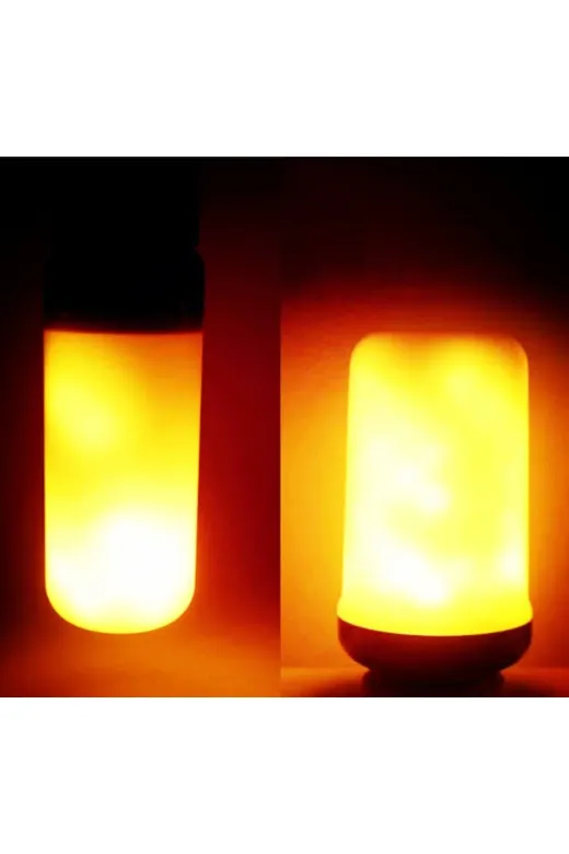 Osaka Light ALEV LED 167 1W E14 Duylu Parmak Mini Şömine Alev Efektli Led Ampul 2200Kelvin Ateş Renkli 15X65Mm Ebatlı