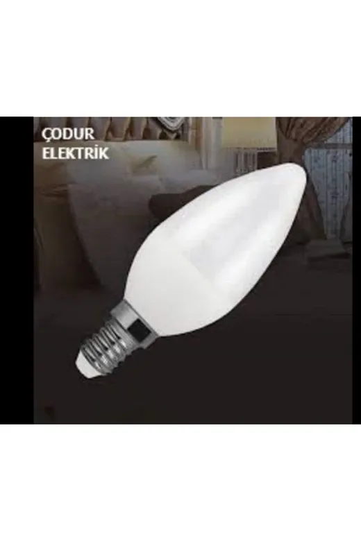 Osaka Light LED 0016 5li (5' Li Paket) 7W = 50W Eşdeğer 6500K Beyaz Işık E14 Duylu 630Lm Led Buji Mum Ampul E Enerji Sınıfı