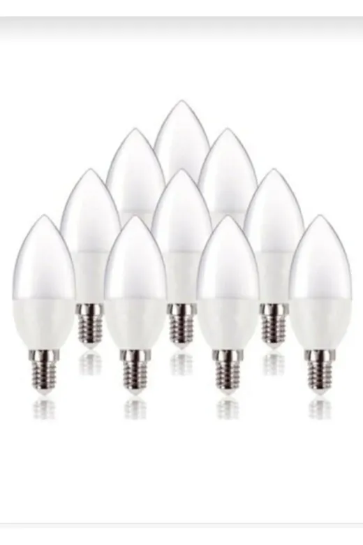 Osaka Light LED 021 10 LU 10'lu Paket 9W = 70W Eşdeğer 6500K Beyaz Işık E14 Duylu 810 Lümen E Enerji Led Buji Mum Ampul