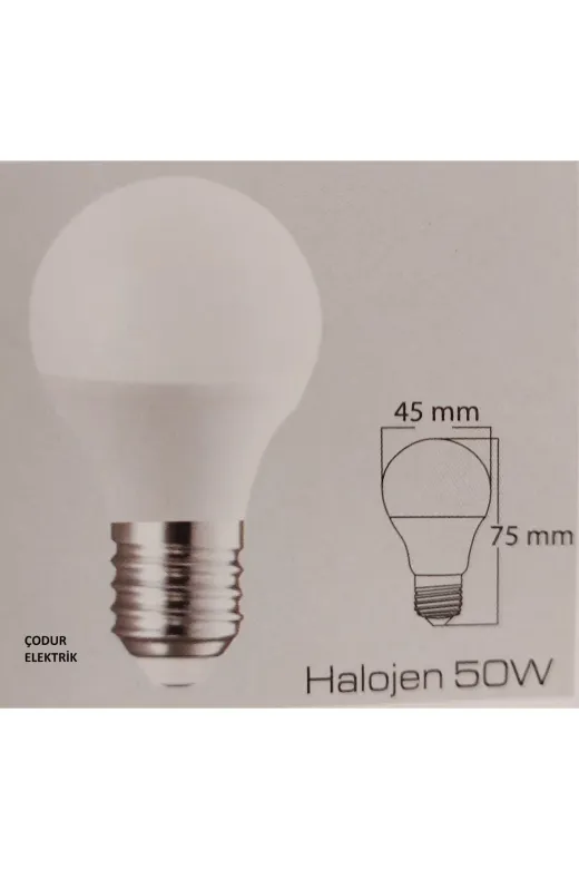 Osaka Light Led 030 7W = 50W Eşdeğer 3000 Kelvin Gün Işığı Sari Işik E27 Duylu G45 E Enerji 540 Lümen Led Top Ampul