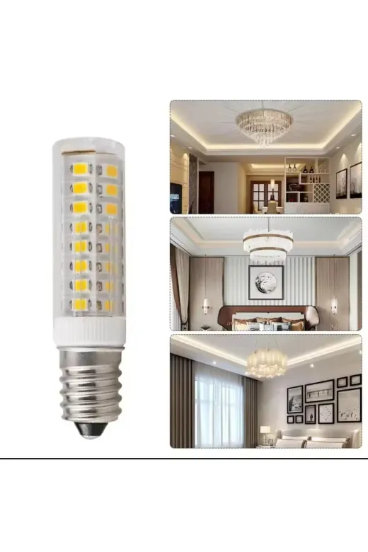Osaka Light Led 186 6500k 12W = 90W Eşdeğer 6500K Beyaz Işık E14 Duylu 970Lm 220V İnce Duylu Led Mısır Ampul