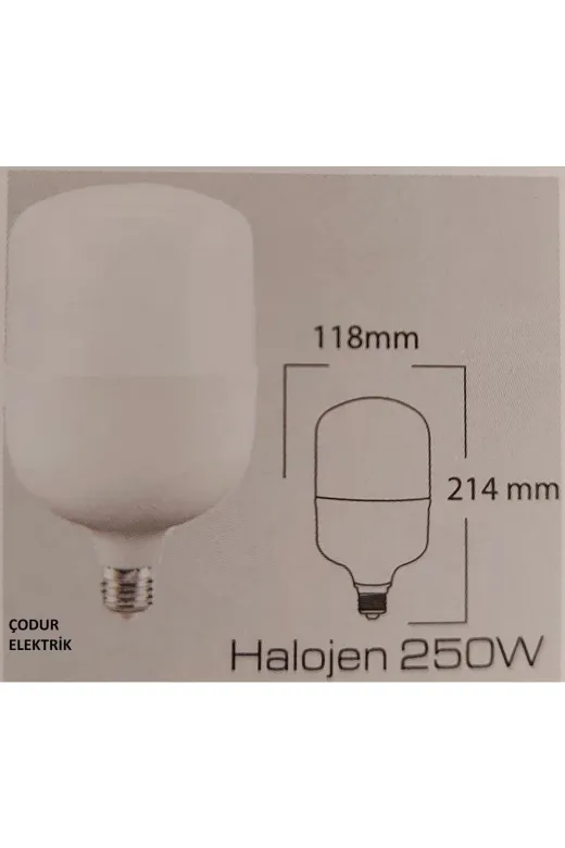 Osaka Light LEDT-0416500K 40W E27 6500Kelvin Beyaz Işık Torç Led Ampul 3600 Lümen A Enerji (Dikkat Büyük Ebatli)