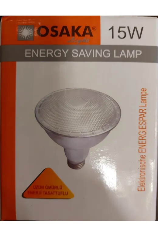 Osaka Light SP-PAR 30 15W Par 30 (Tasarruflu) Ampul E27 Duylu 4000 Kelvin Ilık Beyaz A Enerji 75Watt Eşdeğerdir
