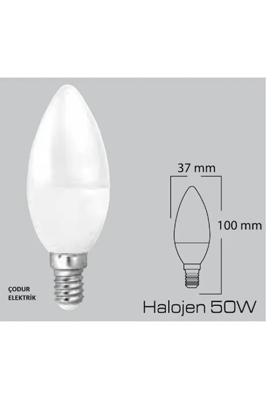 Osaka Light TYC00290028728 6W = 50W Eşdeğer 3000K Gün Işığı (Sari Işik) E14 Duylu 540 Lümen Led Buji Mum Ampul A+ Enerji Sınıfı