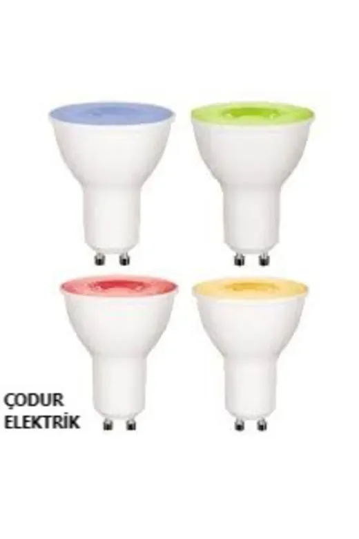 Osaka Light TYC48154220BE7C6A9DB1CC00 7W = 50W Eşdeğer Mavi Renkli Gu10 Duylu Smd Led Çanak Ampul 630 Lümen A+Enerji Tüketimi