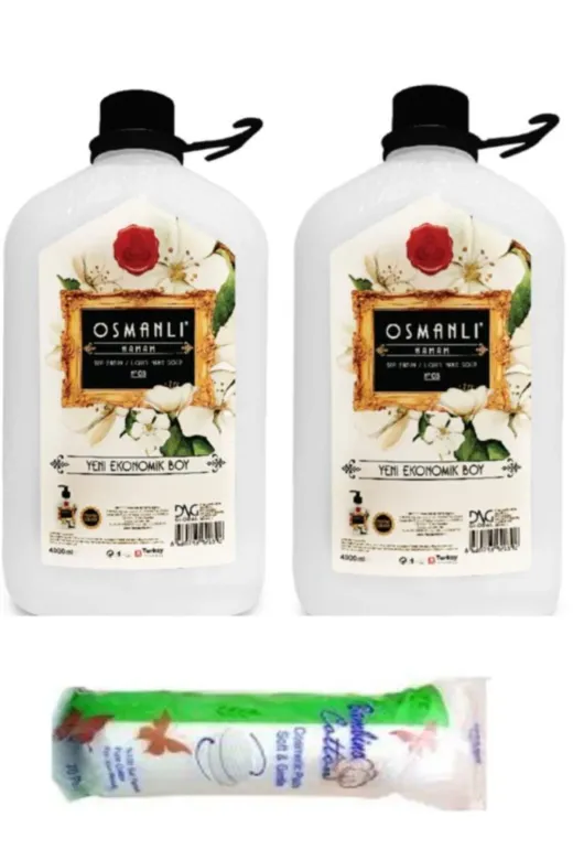 OSMANLI 869026670092 Sıvı Sabun Hamam 4000 Ml X 2 Adet