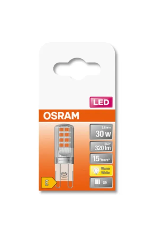 Osram 0211010085 2.6W = 30W Eşdeğer G9 Duylu 2700K Sarı Işık 320 Lümen Led Ampul