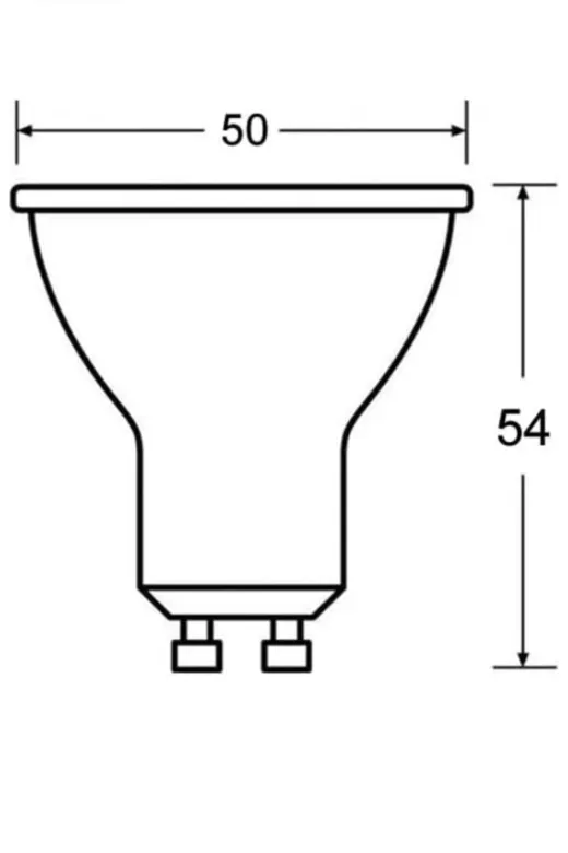 Osram 4.5w 2700k 10 lu 4.5W=50W 2700Kelvin Sarı Işık (10'lu Paket) Gu10 Duylu 350Lümen F Enerji Led Spot Ampul