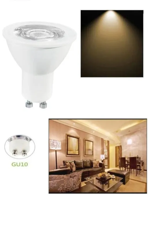 Osram 4.5w 2700k 10 lu 4.5W=50W 2700Kelvin Sarı Işık (10'lu Paket) Gu10 Duylu 350Lümen F Enerji Led Spot Ampul