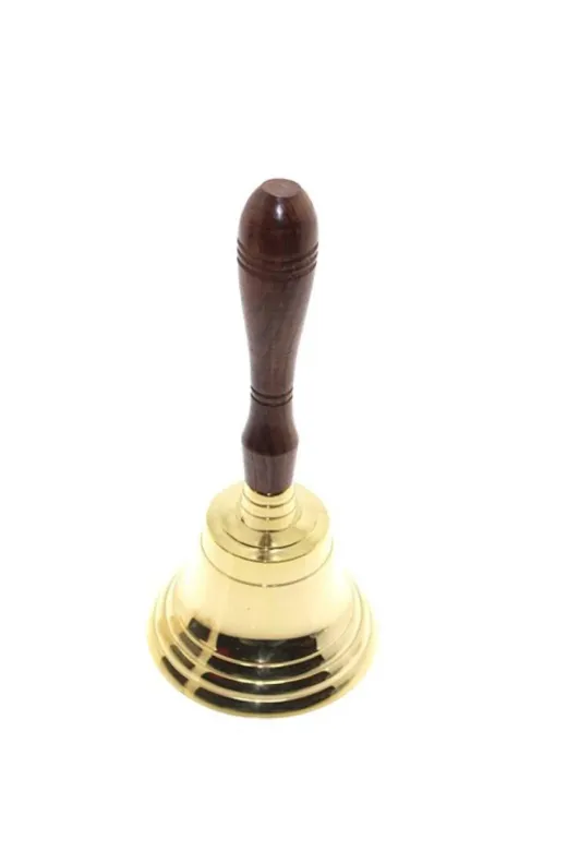 Otantik Çarşı TYC00185026530 Pirinç El Çanı Ahşap Saplı (6984B)