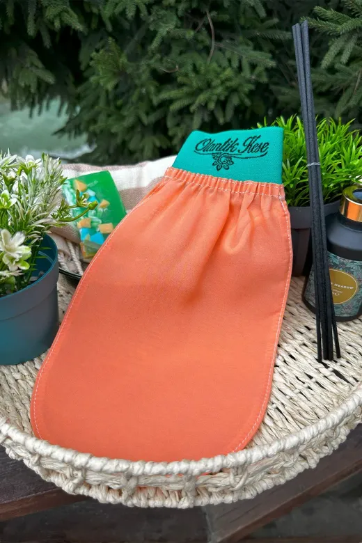 Otantik Kese 8684600376295 İpek Banyo Kesesi, Hamam Kesesi, Duş Kesesi Peeling Eldiveni %100 Floş Kese