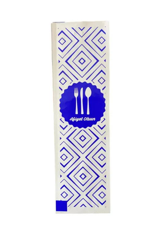 otel bukleti afiyetolsunkagitbuklet2 Desenli Afiyet Olsun Yazlı Çatal Bıçak Kaşık Kılıfı-Kağıdı Tek Kullanımlık 8Cm X 24Cm 200 Adet