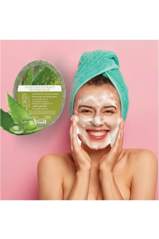 otel bukleti süngerlialoevera Lorin Aloevera Özlü Doğal Süngerli Sabun 150 Gr
