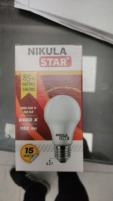 OTGjNH2Dyd Nikula Star 5 Li 15 Watt Led Ampul Beyaz Işık Aydınlatma Lambası