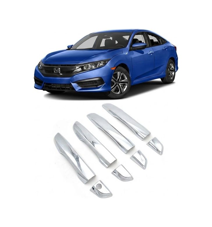 Oto Aksesuarcım KK-ONP679-BLNC Honda Civic Fc5 2016 - 2021 Uyumlu Kapı Kolu Krom