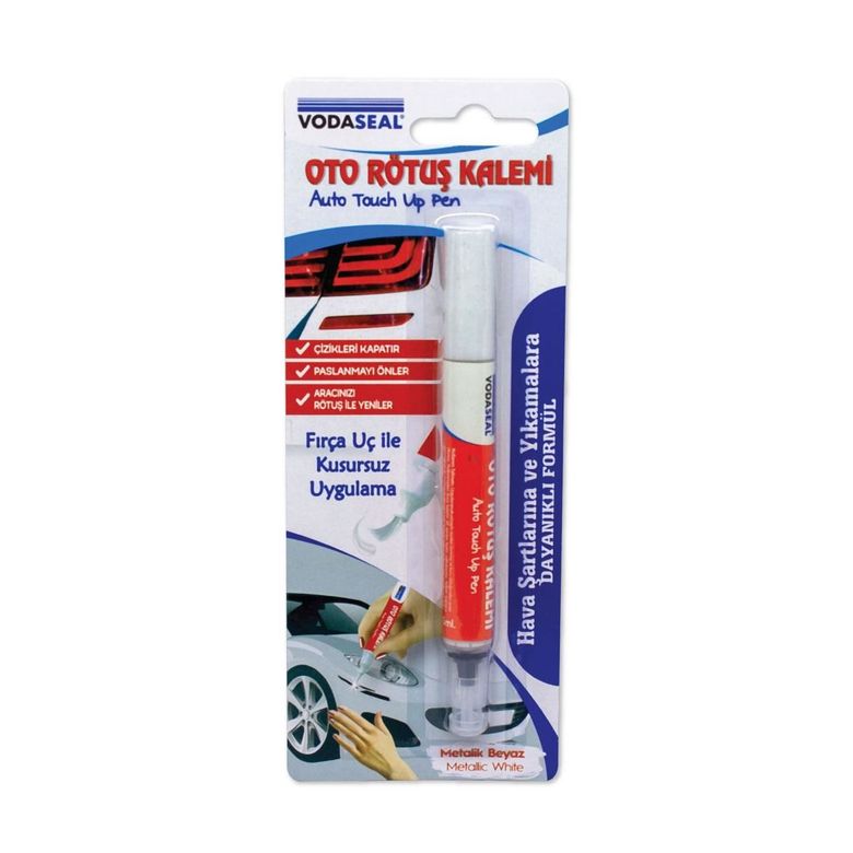 Oto Rötuş Kalemi Metalik Beyaz 5 ml