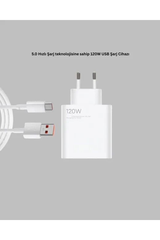 OtoTech UCZZZ120WŞARJALETİ-7 120 Watt Ultra Hızlı Şarj Seti Realme 7 8 9 Pro Uyumlu