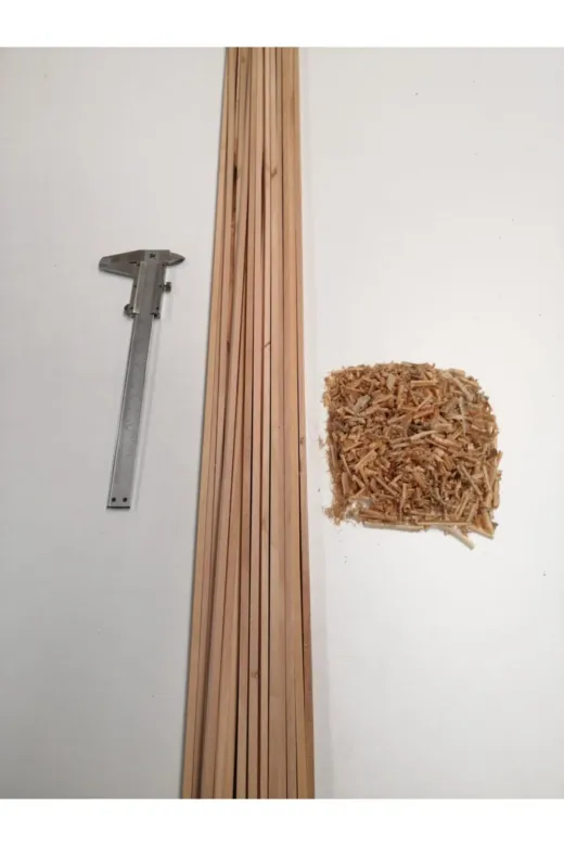 ottoahşap CC515 Çam Maket Çıtası 5 Mm X 10 Mm X 50 Cm (10 Adet)