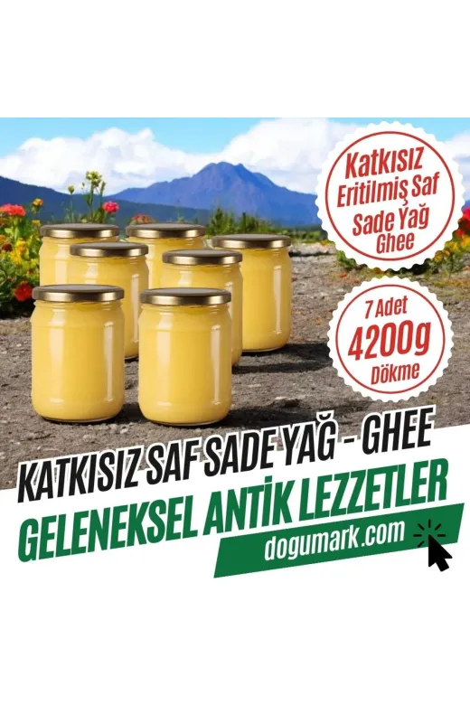 OVADAN SOFRAYA 391481-trt (Net 4200G 7 Kavanoz) Katkısız Sade Sarı Yağ - Saf - Ghee (Net 4200G 7 Kavanoz) Dökme