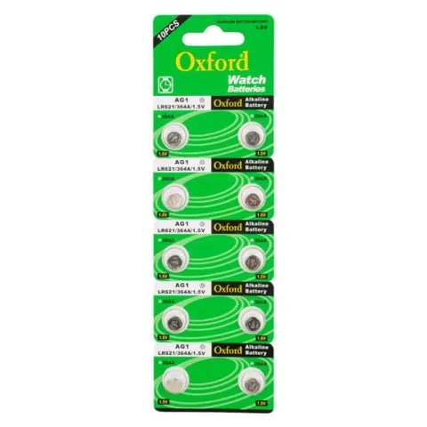 Oxford Ag1 Lr621 Alkalin 10'lu Saat Pili