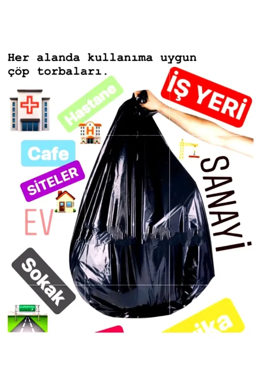 Özbestbag 868243590072 2 Adet Çöp Poşeti 400 Gr 80*110 Jumbo