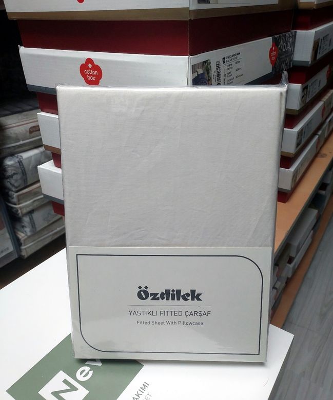 Özdilek Colourist Fitted Lastikli Çift Kişilik Çarşaf Seti (160x200)-Vanilya