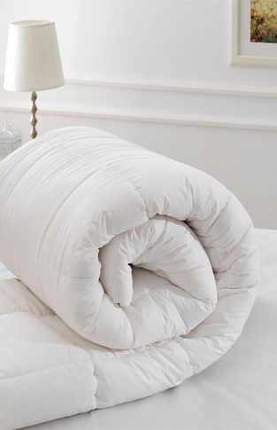 Özdilek Ranforce (%100 Pamuk Kumaş) King Size Battal Çift Kişilik Yorgan (215x235)-Beyaz