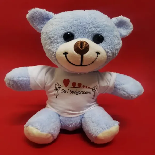 Özel Günler İçin Tişörtlü 25 Cm Peluş