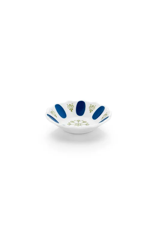 Özgül melcay-24 Melamin Kahveci Çay Tabağı Mavi 24 Adet 13,3 Cm Ml104M-24