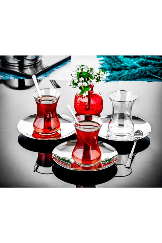 ÖZLİFE 20051988 Özlife Ela 18 Parça Çay Seti